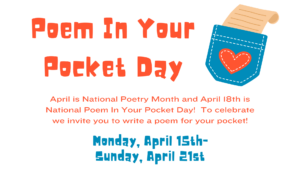 Poem in Your Pocket Week starts