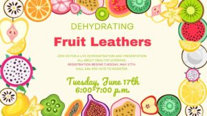 Dehydrating Fruit Leathers
